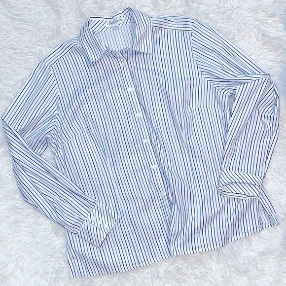 Pendleton tri color Blue and White Casual Button Down Shirt - Picture 8 of 12